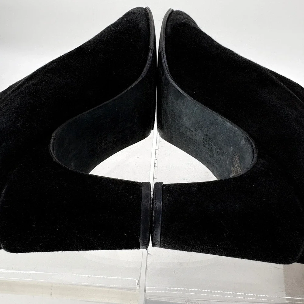 Thierry Rabotin Drosera Heeled Pumps Booties Black Suede Ergonomic 39.5